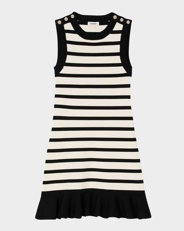 Sicilia Striped Knit Mini Dress